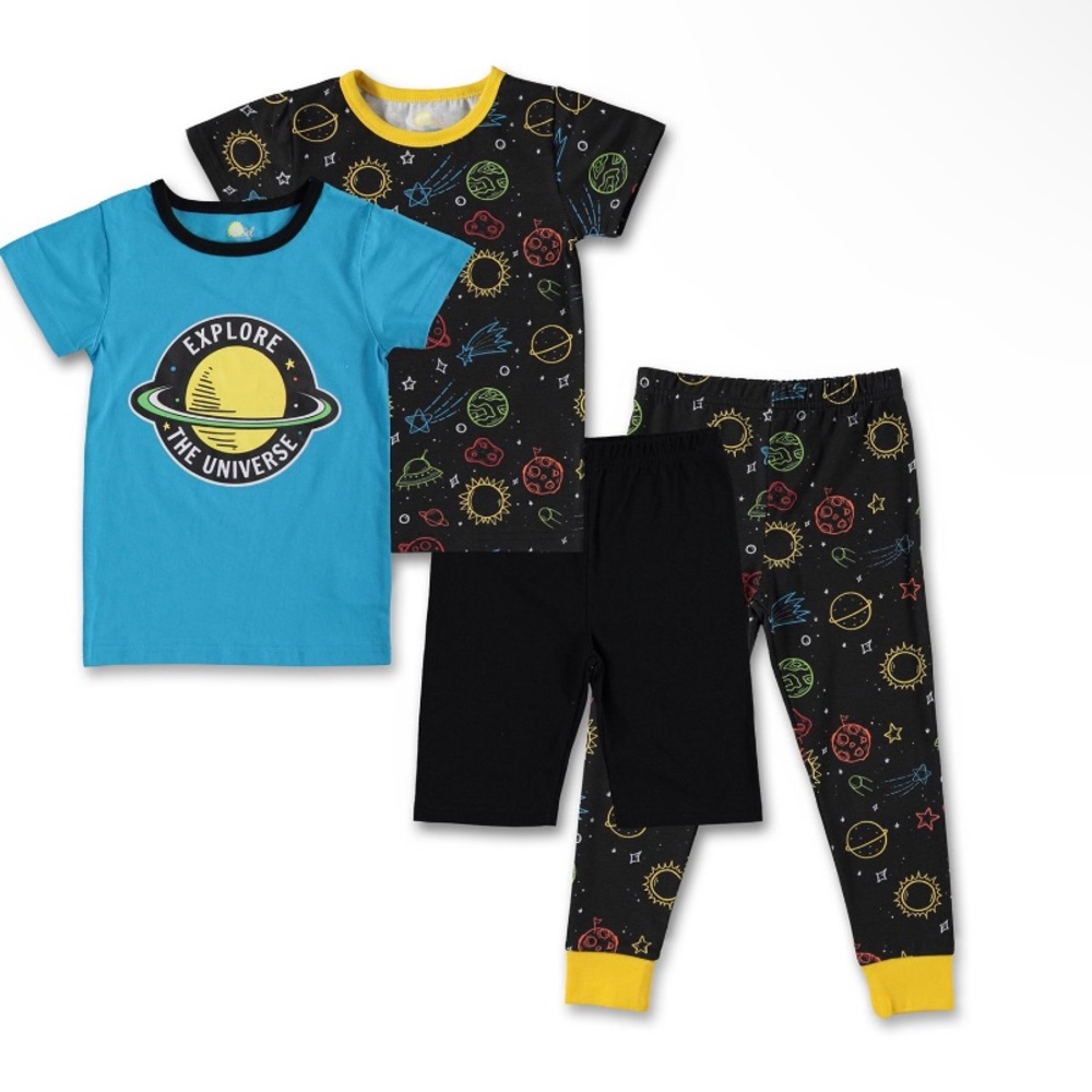Sol Sleep boys 4pc tight fitting pajama set
